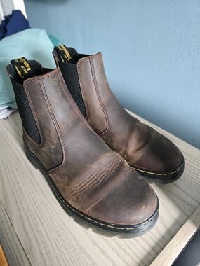 Dr. Martens Womens Brown Leather Boots